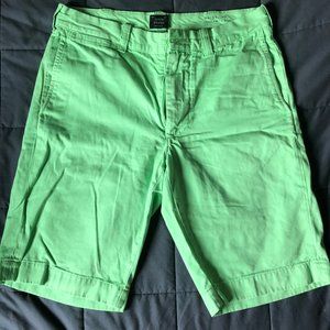 J. Crew Green Shorts 11"